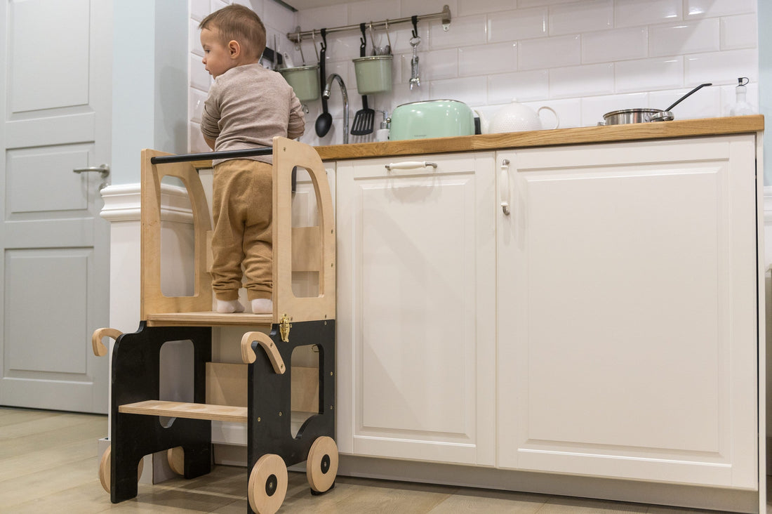 Family-scl Trolley Kitchen Helper – Convertible Learning Tower