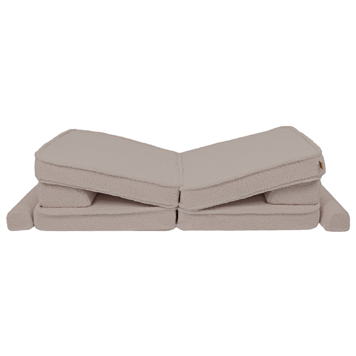 MeowBaby modular sofa in angled lounge position with backrest support