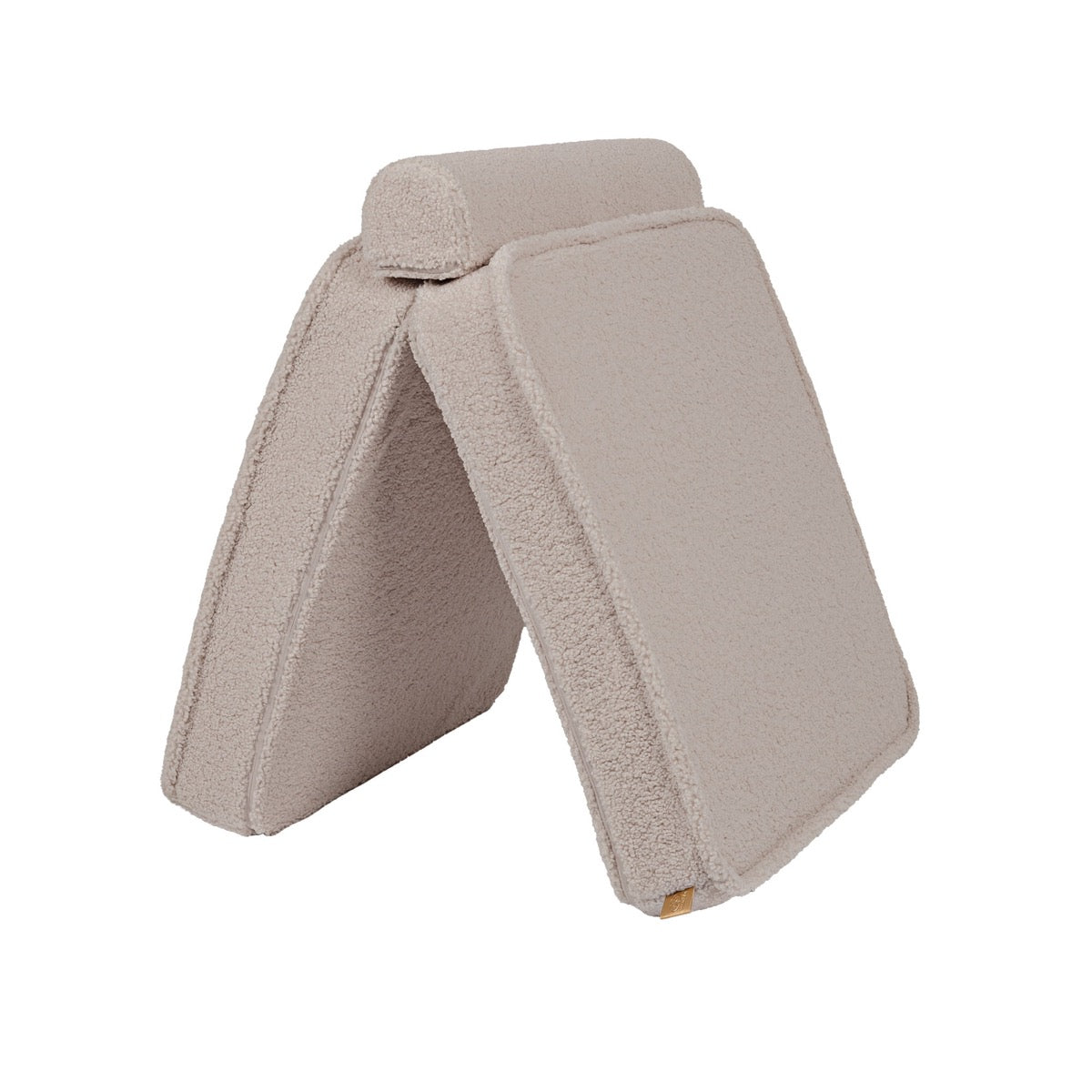 MeowBaby modular sofa folded into tent shape showing structural design