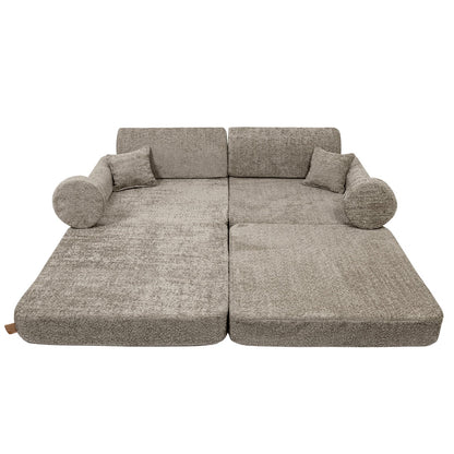 MeowBaby modular sofa bed configuration top view showing full sleeping area