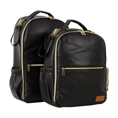 Small Ally Scandic diaper backpack next to large size comparison
