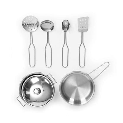 Angelove Wooden Play Kitchen Lights Sounds LED – kitchen accessories pots pans cooking set | Nestling