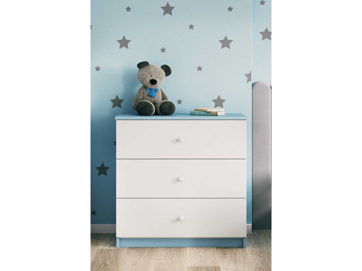 Babydreams Chest of Drawers Nursery Storage – бял скрин в детска стая | Nestling