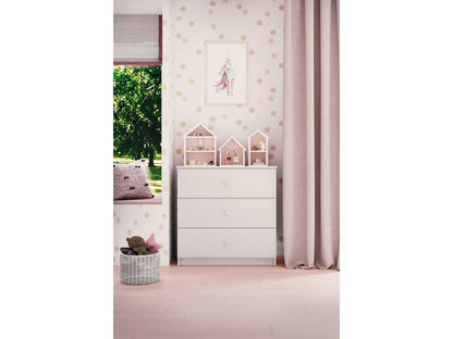 Babydreams Chest of Drawers Nursery Storage – бял скрин с отворени чекмеджета | Nestling