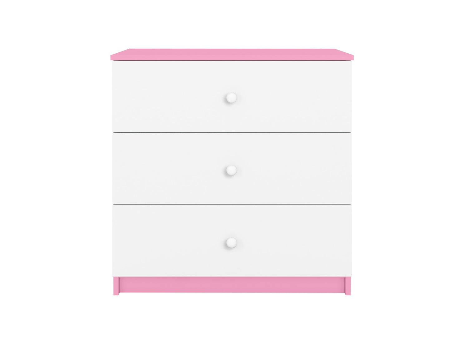 Babydreams Chest of Drawers Nursery Storage – диаграма размери скрин с 3 чекмеджета | Nestling