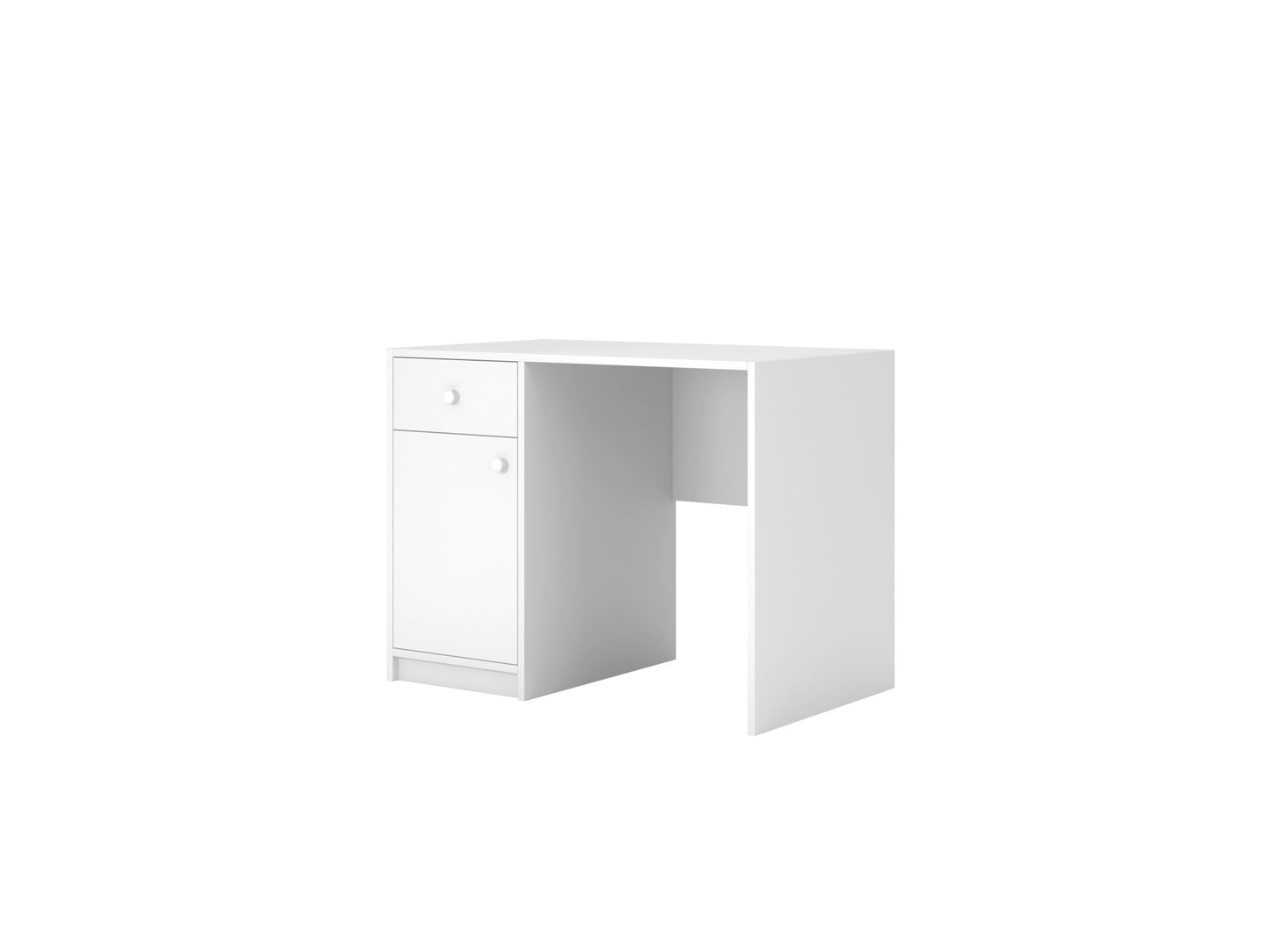 Babydreams Desk Kids and Teen Study Desk – white desk side profile view | Nestling