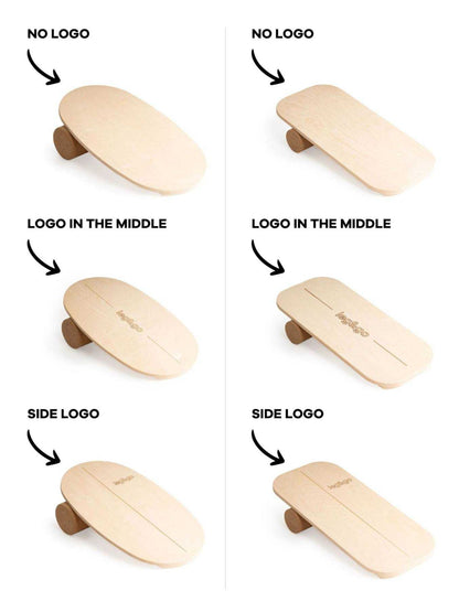 leg&go Rectangular Balance Board With Exercise Roll – Side Logo | Nestling