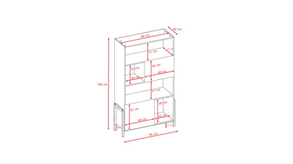 Bookshelf Victor Kids Scandinavian Bookcase Oak Legs – открити рафтове детско хранилище | Nestling