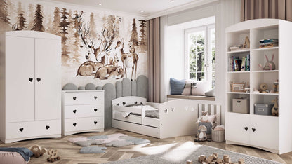 Julia white dresser as part of coordinated nursery furniture collection set