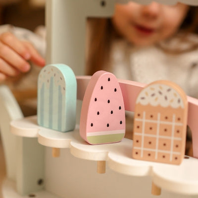 Woopie Let's Go Green Wooden Ice Cream Shop With Cart