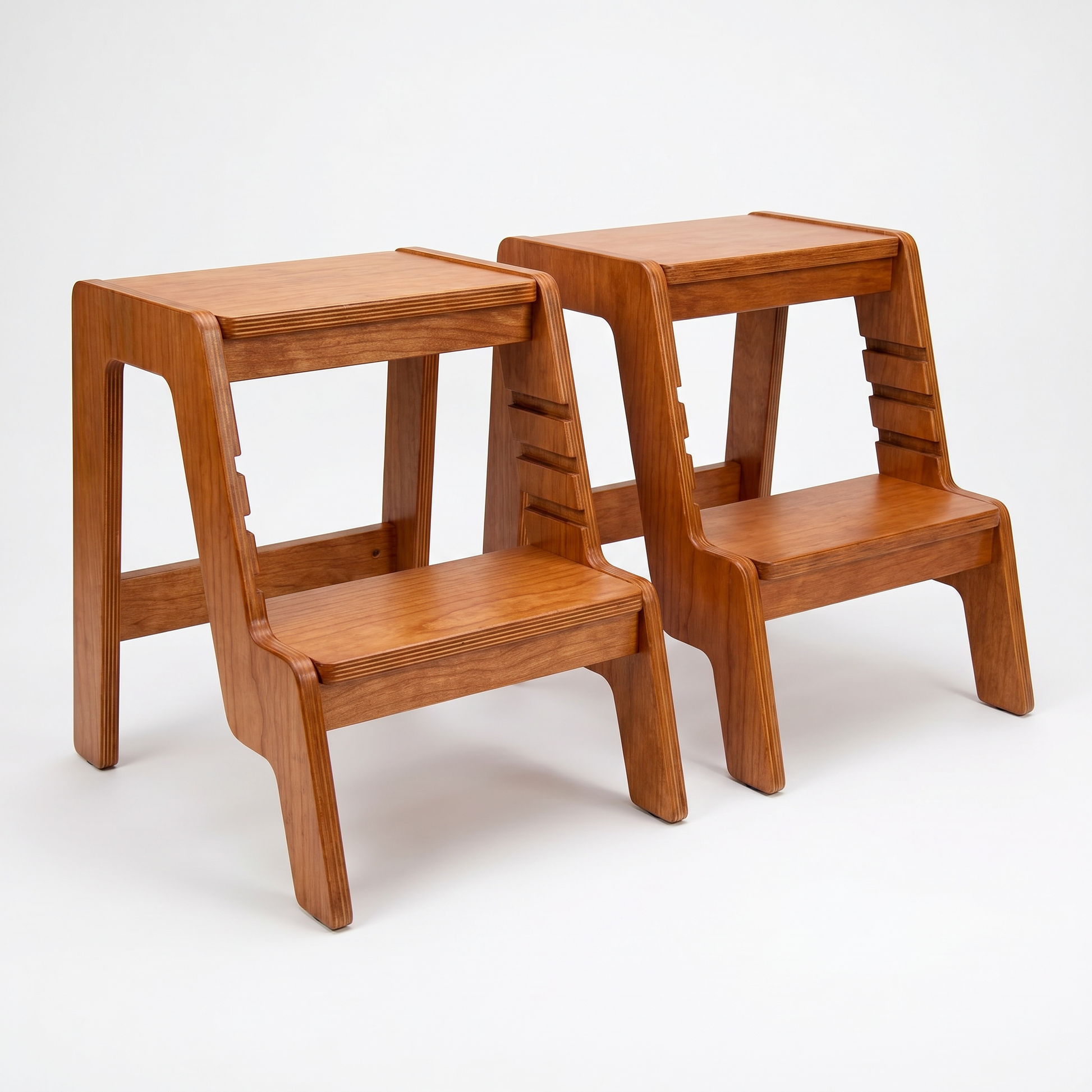 Ewart Woods Step Stools - Cherry
