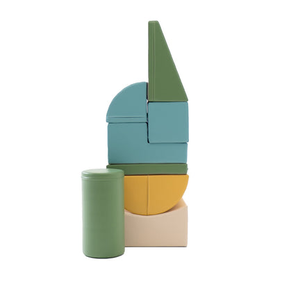 IGLU Schaumstoff-Bausteinset 8-teilig – Pastelltürkis