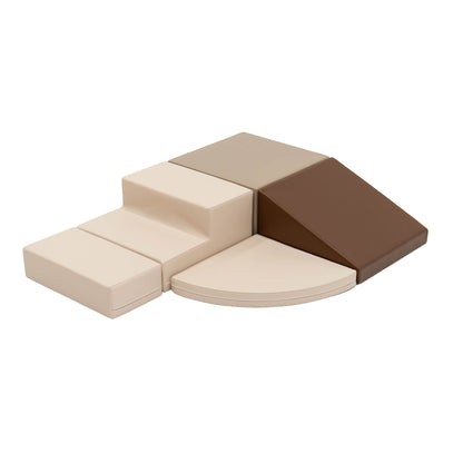 IGLU Soft Play 5 Foam Block Set – Chocolate Dune Corner Climber | Nestling
