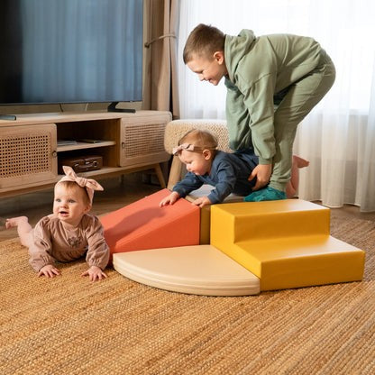 IGLU Soft Play 5 Foam Block Set – Chocolate Dune Corner Climber | Nestling