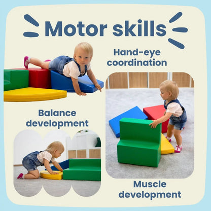 IGLU Soft Play 6 Foam Block Set – Explorer – Pastel Turquoise