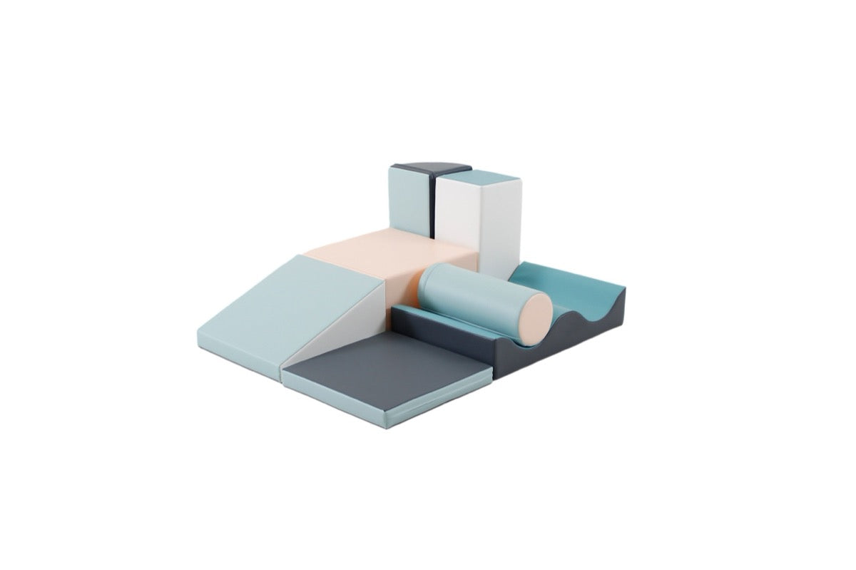 IGLU Soft Play 7 Foam Block Set – Discoverer – Light Pastel