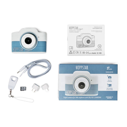 Conținutul pachetului Hoppstar Expert Yale: aparat, șnur, card microSD, adaptoare OTG și manual