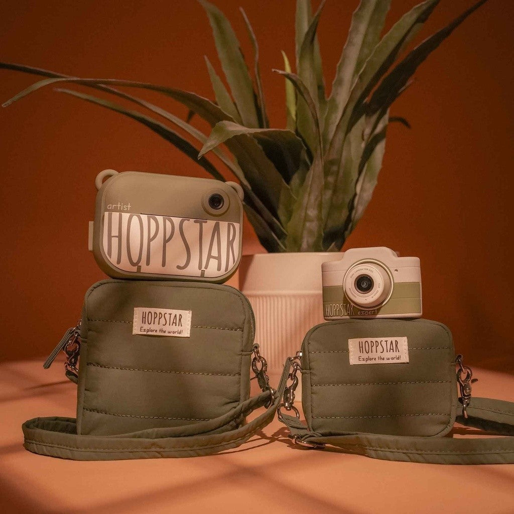 Aparat foto Hoppstar Expert Laurel cu genți verde-oliv Hoppstar