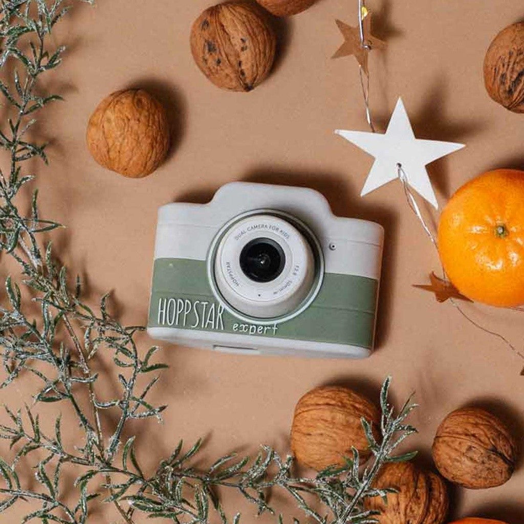 Aparat foto pentru copii Hoppstar Expert Laurel cu nuci și o stea decorativă