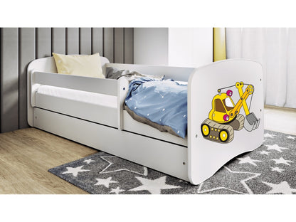 Kocot Kids Babydreams Bed Excavator Theme – full bed front view excavator design | Nestling