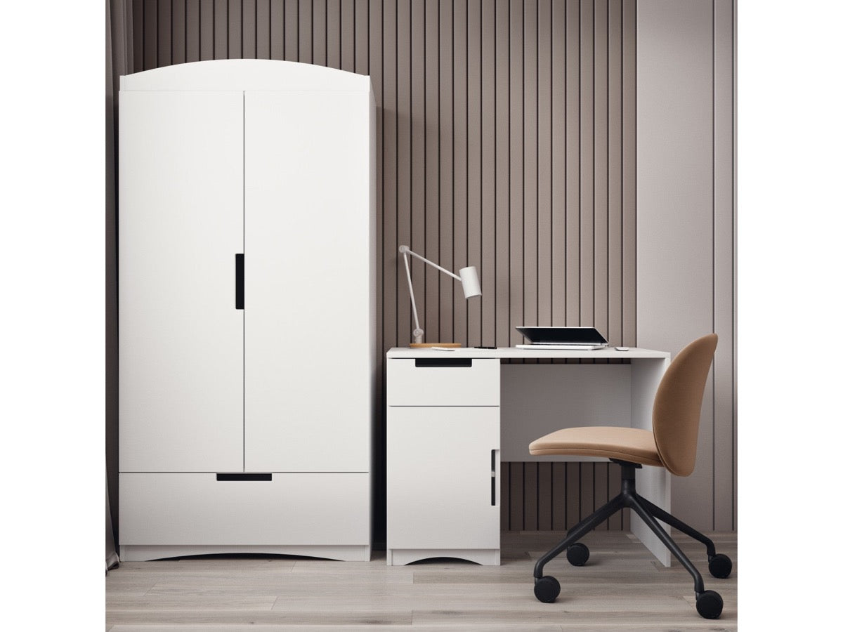 Kocot Kids Classic Wardrobe White Kids Room – детска спалня с бял гардероб | Nestling