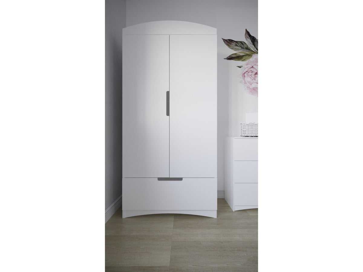 Kocot Kids Classic Wardrobe White Kids Room – преден изглед гардероб кашмир | Nestling