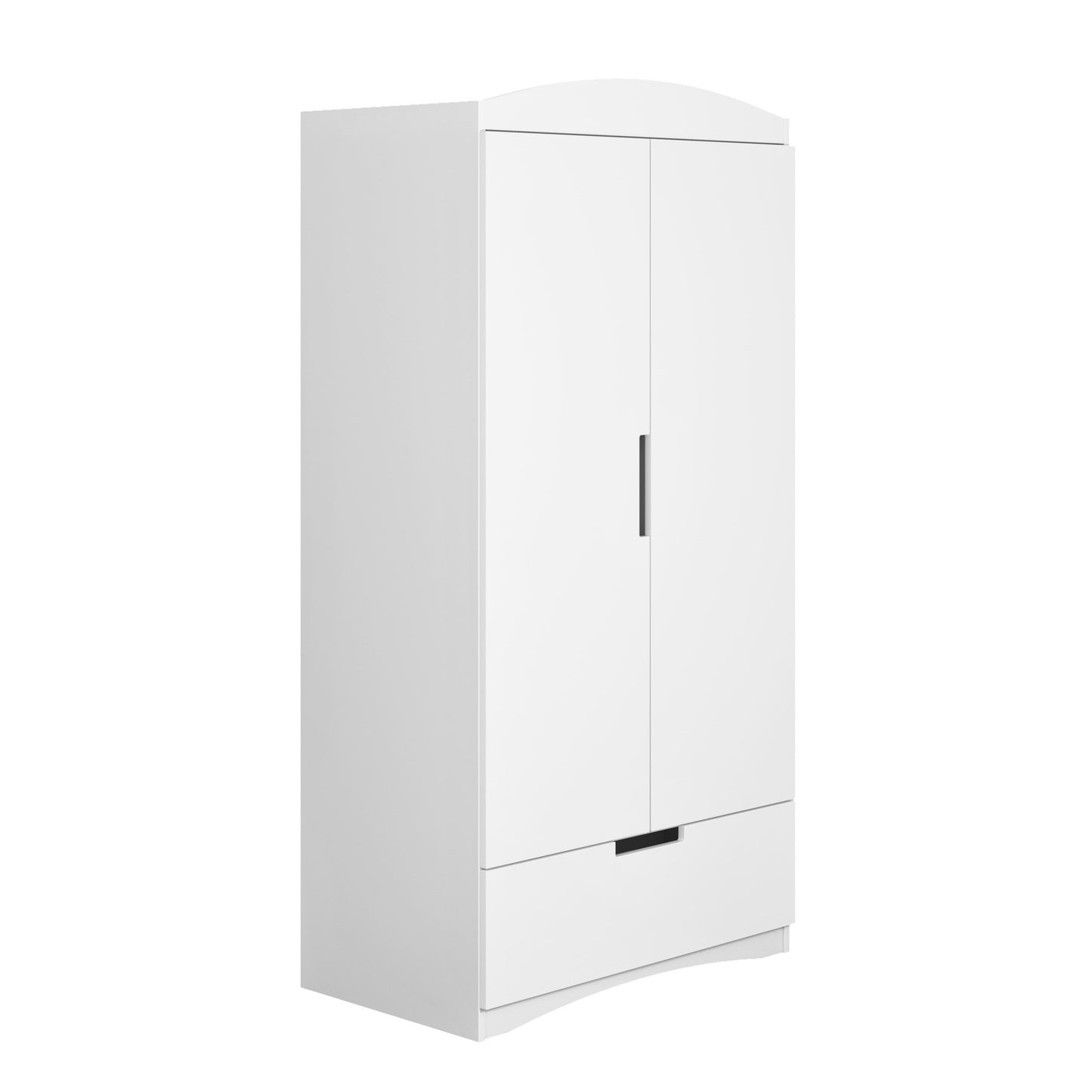 Kocot Kids Classic Wardrobe White Kids Room – отворени врати пълен интериор с лост | Nestling