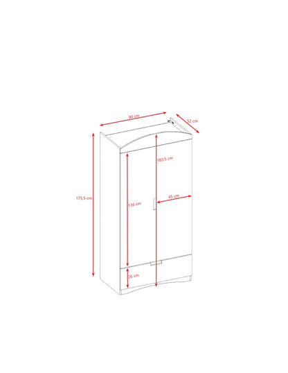 Kocot Kids Classic Wardrobe White Kids Room – детска спалня пълен комплект гардероб легло | Nestling