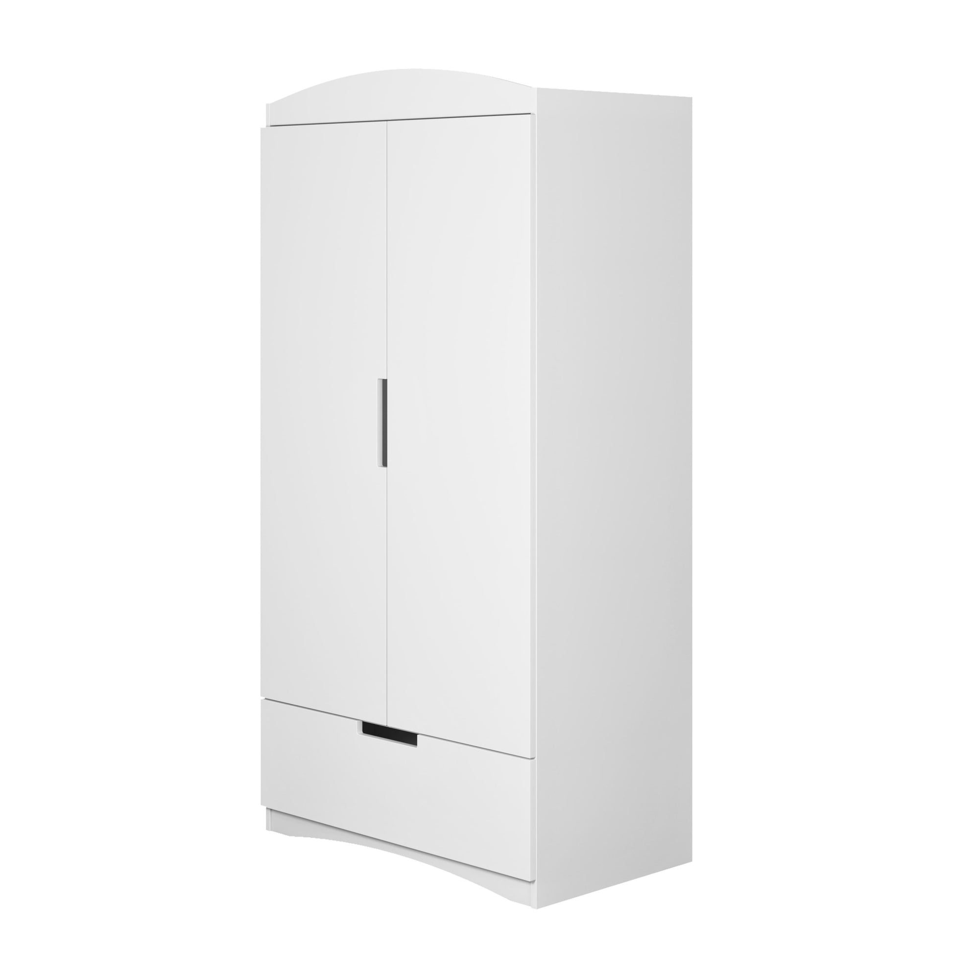 Kocot Kids Classic Wardrobe White Kids Room – ъглов изглед гардероб кашмир съхранение | Nestling