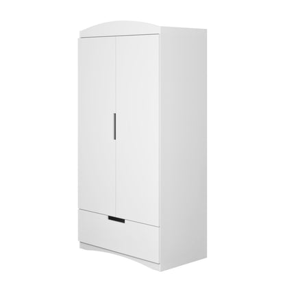 Kocot Kids Classic Wardrobe White Kids Room – ъглов изглед гардероб кашмир съхранение | Nestling