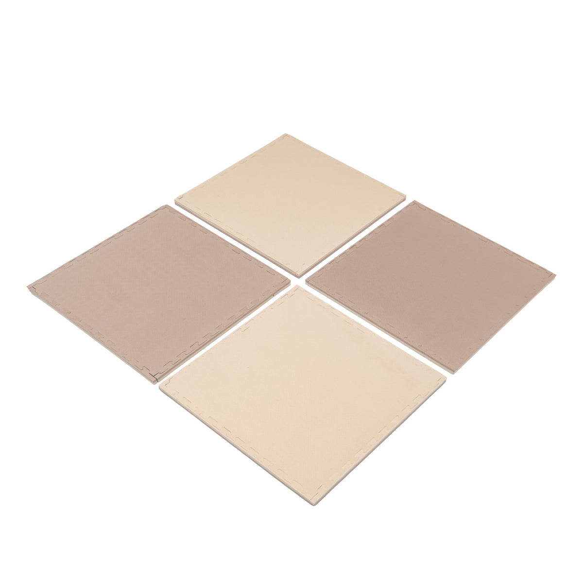IGLU Large Foam Puzzle Mats – Beige & Dark Beige