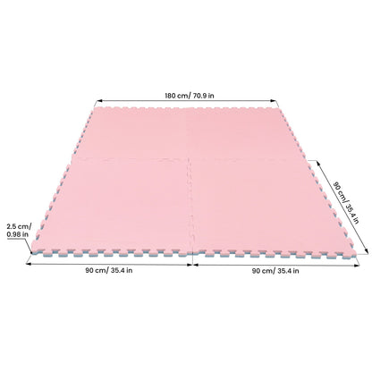IGLU Large Foam Puzzle Mats – Baby Pink & Baby Blue | Nestling