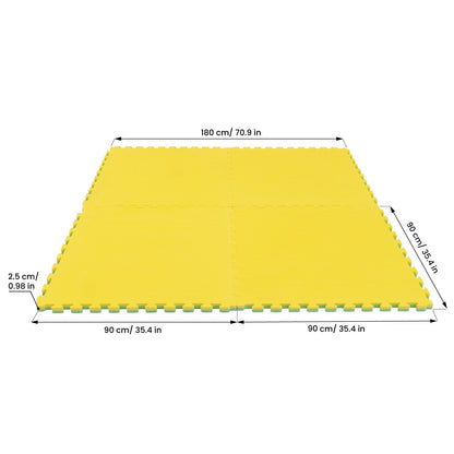 IGLU Large Foam Puzzle Mats – Spring Green & Yellow | Nestling