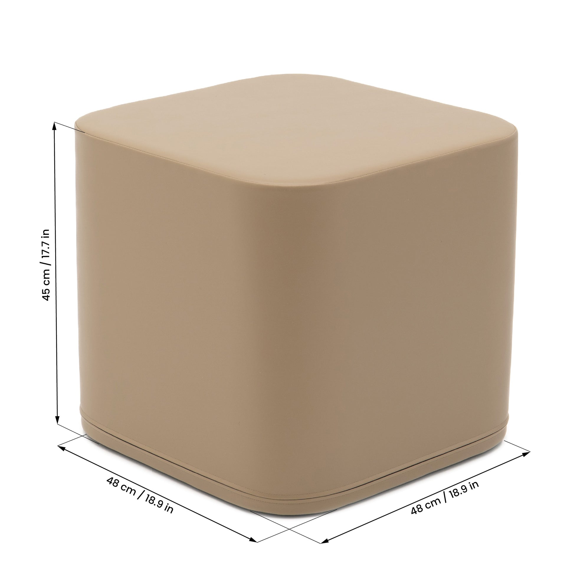 IGLU Large Play Pouf Cube – Beige | Nestling