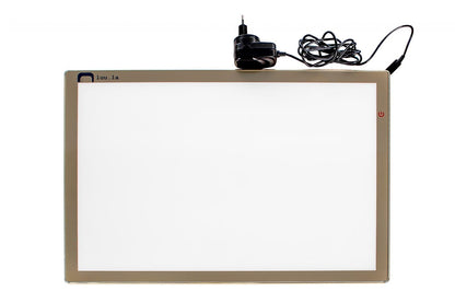 LUULA light board with golden frame and power adapter and cord