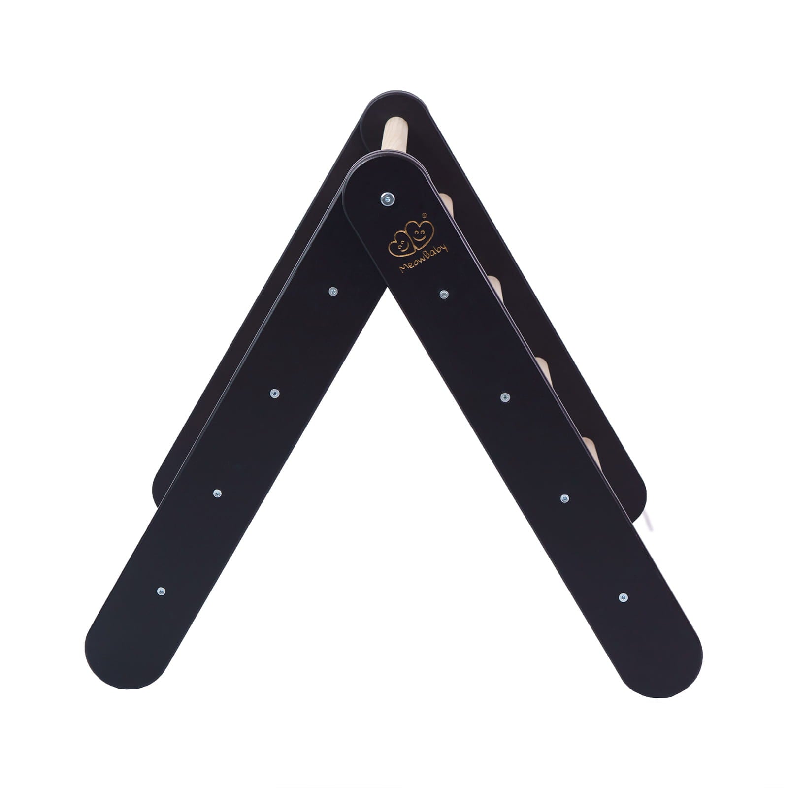 MeowBaby Black Ladder House Kids Playhouse – open wooden ladder frame without cover | Nestling