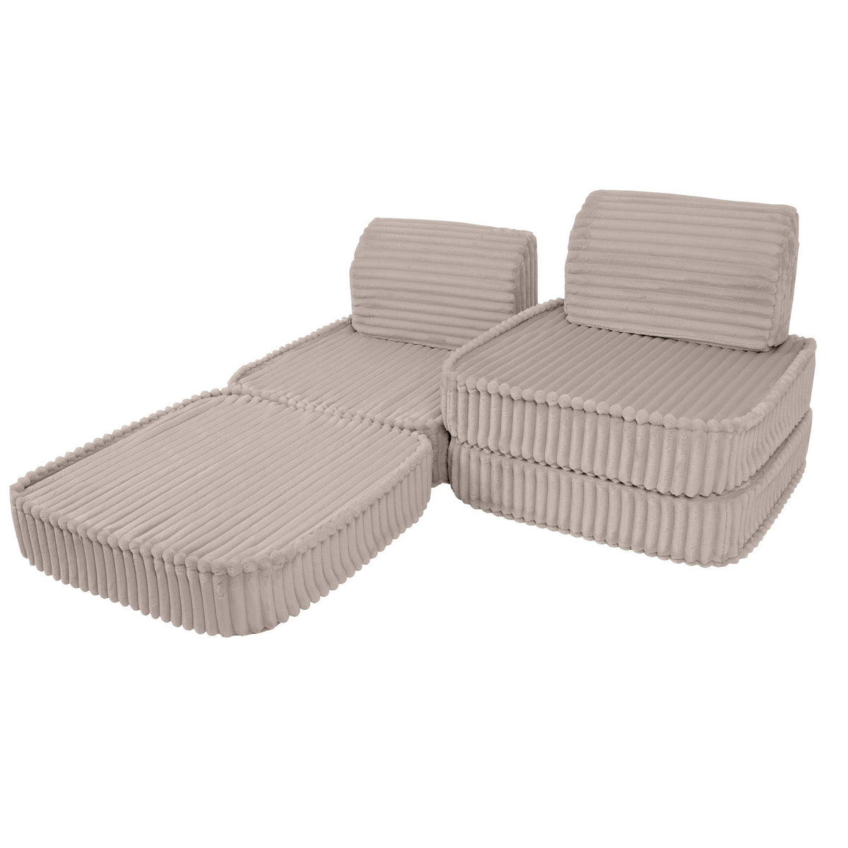 MeowBaby Small Modular Sofa – Churros – Beige