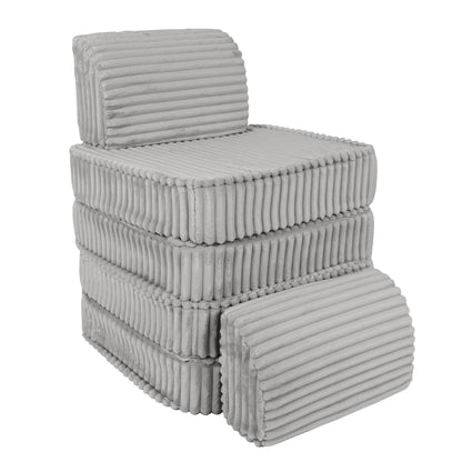 MeowBaby Small Modular Sofa – Churros – Moon Grey