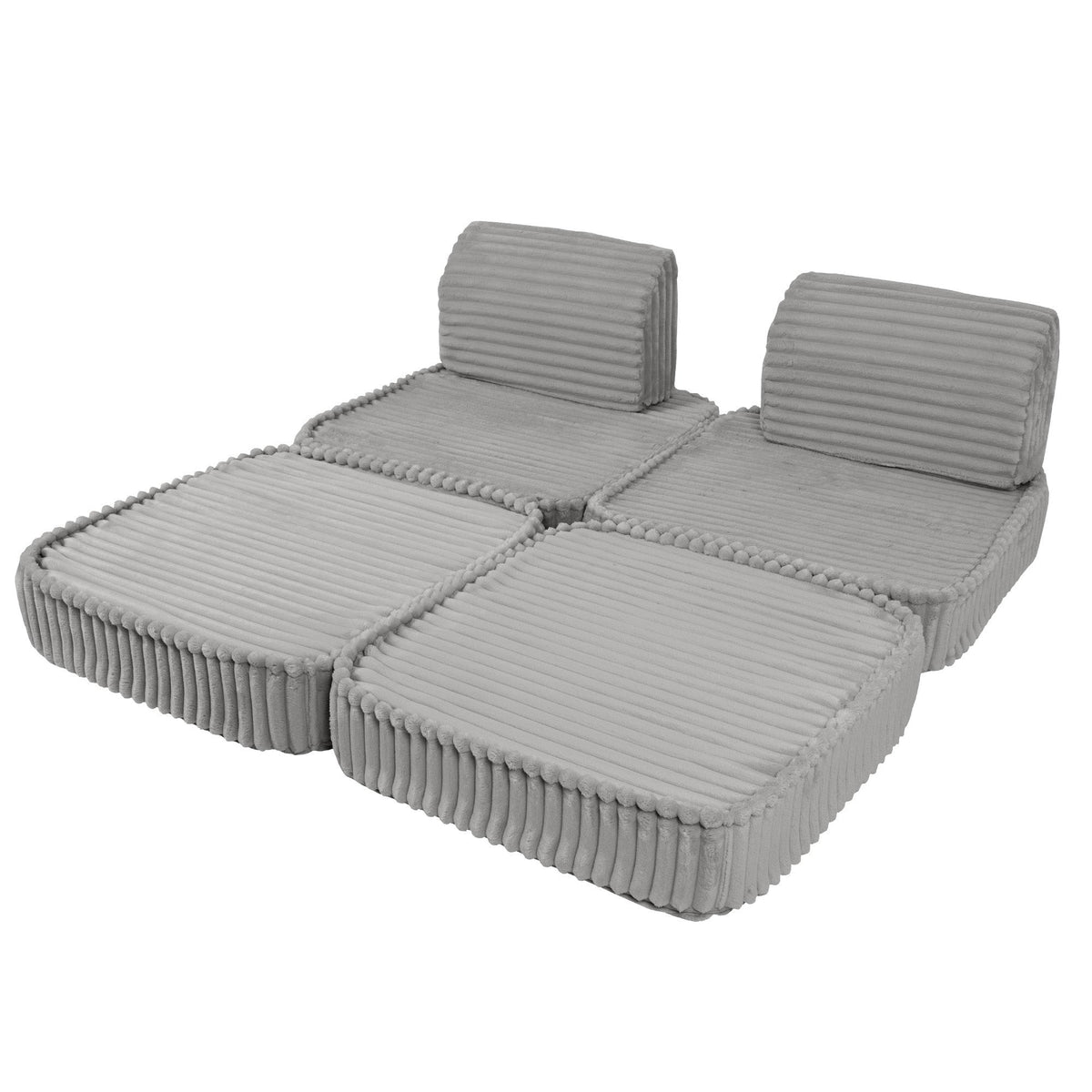MeowBaby Small Modular Sofa – Churros – Moon Grey