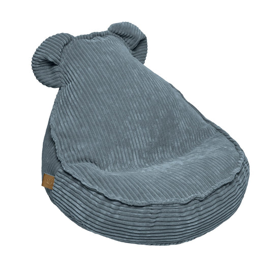 MeowBaby Velvet Sako Bag Teddy Turquoise Kids Bean Bag – corduroy ribbed turquoise teddy bear bean bag chair | Nestling