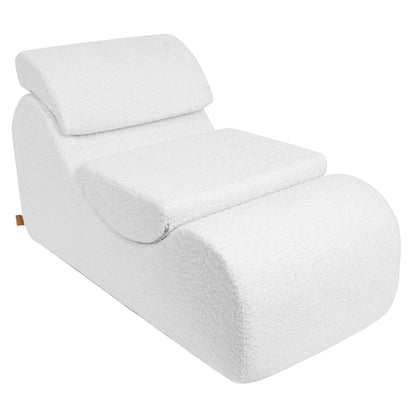MeowBaby Wave Lounger Kids Lounge Chair White Boucle – nursery bedroom styling with wave chair | Nestling