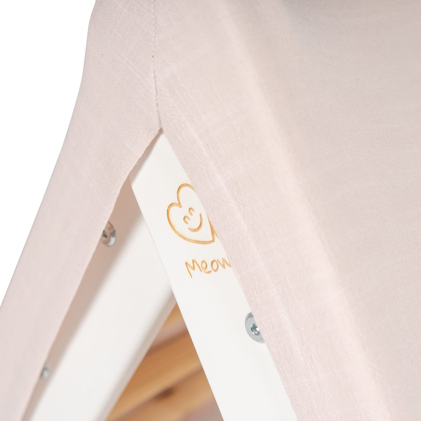 MeowBaby White Ladder House Pink Cover – dimensions diagram white wooden playhouse | Nestling