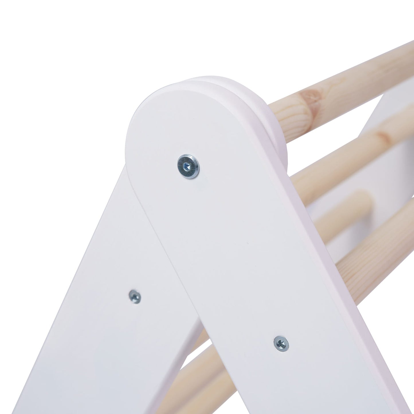 MeowBaby White Ladder House Pink Cover – white house frame without cover assembled | Nestling