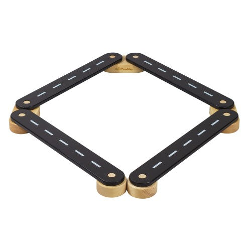 MeowBaby Wooden Balance Beam 4-Element Sensory Path – дете скача на гредичка | Nestling