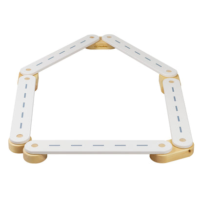 MeowBaby Wooden Balance Beam Sensory Path for Kids – pastel coloured beam elements detail | Nestling