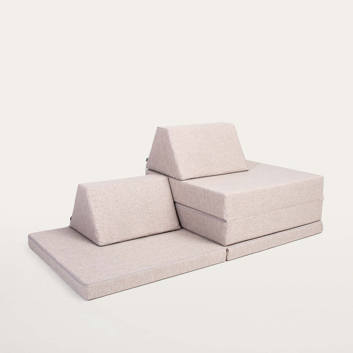 Monboxy Activity Play Mattress Set Beige Climbing Configuration – Nestling