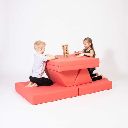 Monboxy Activity Play Mattress Set Coral Foam Sofa – деца играят на корал модулен диван | Nestling