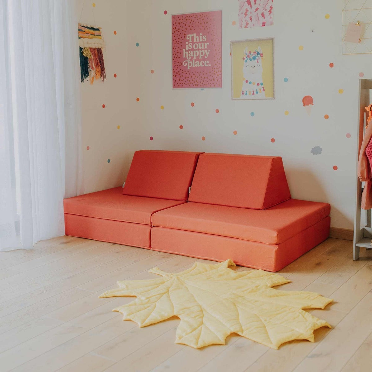 Monboxy Activity Play Mattress Set Coral Foam Sofa – пенена палатка корал конфигурация | Nestling