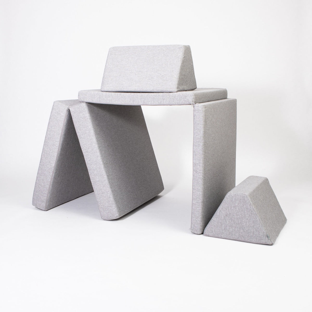 Monboxy Activity Play Mattress Set Grey Foam Sofa – части дивана в конфигурация кораб | Nestling