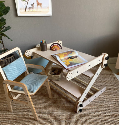Luula Montessori Climbing Set / Table / Drawing Board NABU